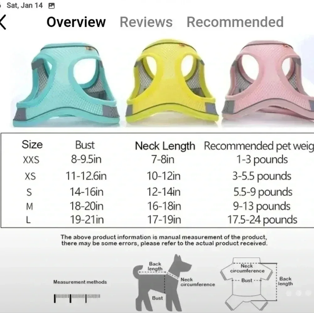 > PET harness for Dogs and Cats with free gift